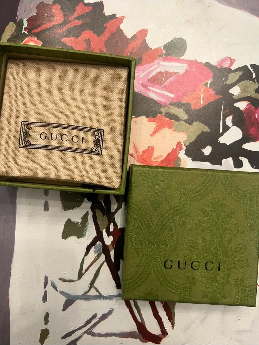 100% Authentic Gucci Red Enamel Heart Padlock Keychain / Bag Charm
